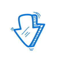 Werbefotografie 3 Icon Pfeil blau