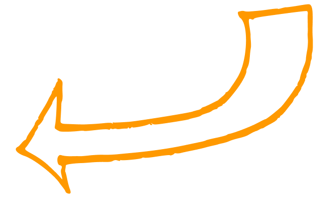SEO & SEA 13 Pfeil unten li orange